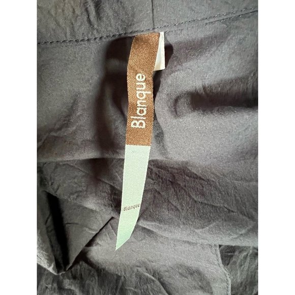 Blanque Womens Jacket Blue Buttons Up Tunic Long Sleeve Cotton Blend Plus 1X - Picture 10 of 12